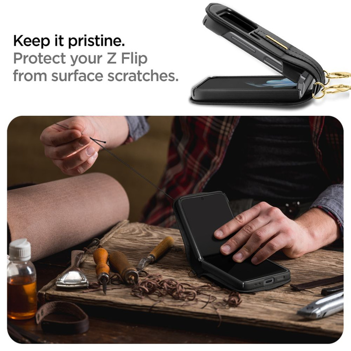 Spigen LIENAR CALIN GALAXY Z FLIP 4 SCHWARZ