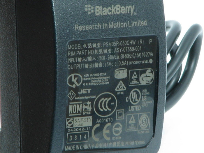 Nabíjačka BLACKBERRY 8220 Pearl 8900 Curve 9500 Storm 9700 Bold 2 9800 Micro USB