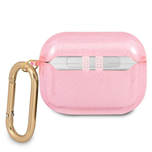 Case Guess GUAPUCG4GP AirPods Pro cover pink / pink Glitter Collection