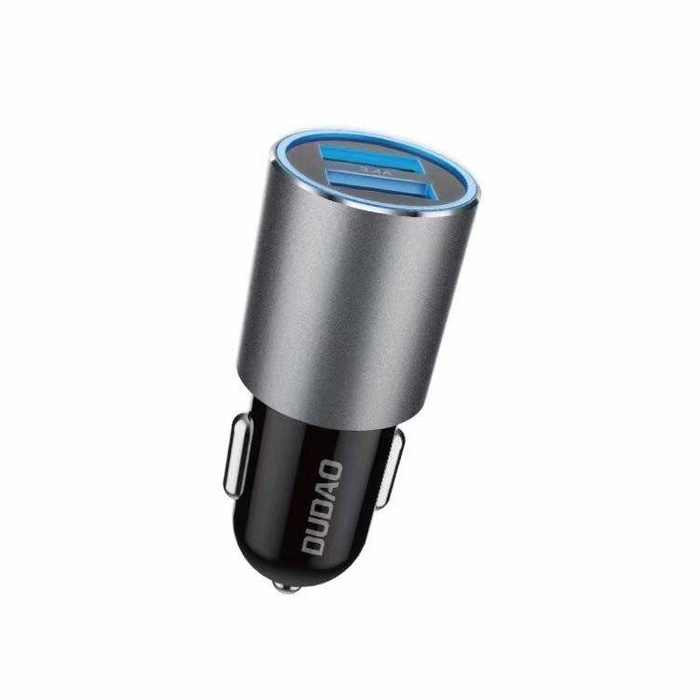 Dudao nabíječka auto 2x USB 3,4A šedá (R5s šedá)