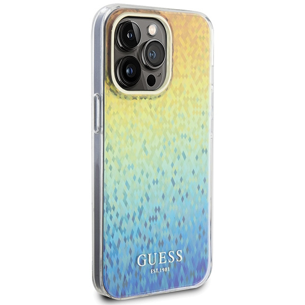 Etui Guess GUHCP15XHDECMI iPhone 15 Pro Max 6.7" wielokolorowy hardcase IML Faceted Mirror Disco Iridescent Case
