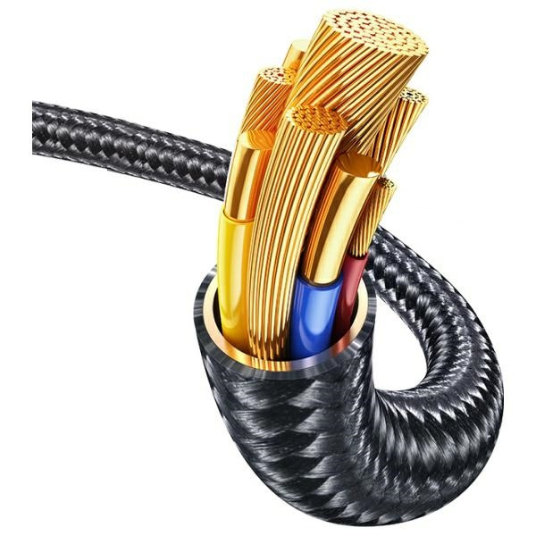 USAMS Kabel USB-C na Lightning 30W 1,2m   Zinc Alloy Fast Charging Data Cable Meteor Series SJ743USB01 (US-SJ743)