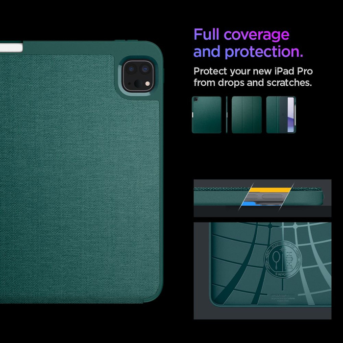 Spigen IPad URBAN FIT PRO 13 7 / 2024 VERDE NOTTE