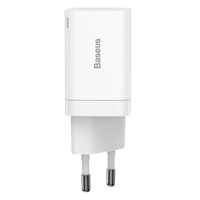 Baseus Super Si Pro USB / USB Typ C Schnellladegerät 30W Power Delivery Schnellladung weiß (CCSUPP-E02)
