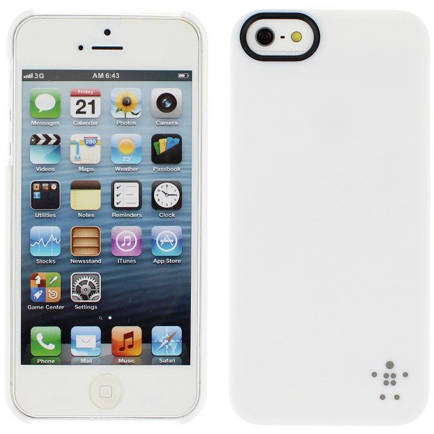    5 5S SE BELKIN Shield WHITE Backs