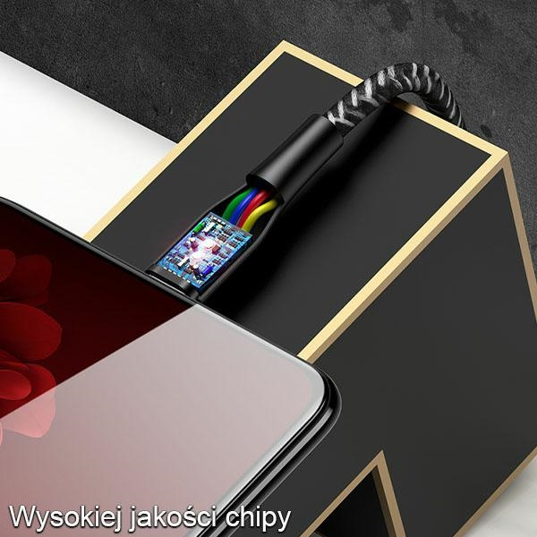 USAMS Kabel opletení U41 MicroUSB/USB Fast Charge 3m červená/červená SJ399USB02 (US-SJ399)