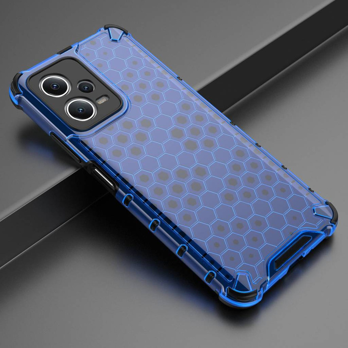 Funda Honeycomb para Xiaomi Redmi Note 12 5G / Poco X5 5G Funda híbrida blindada azul