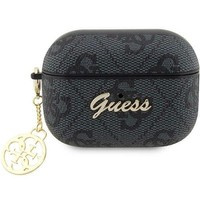 Hülle Guess GUAP2G4GSMK AirPods Pro 2 Abdeckung schwarz/schwarz 4G Charm Kollektion Case