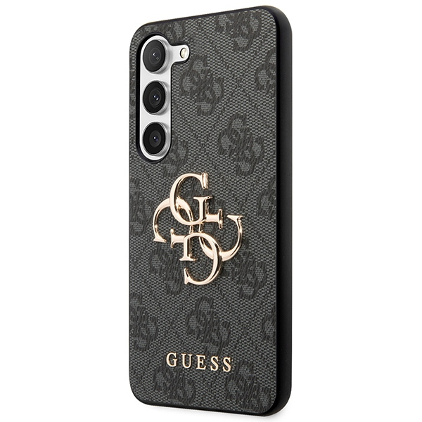 Obal Guess GUHCS23S4GMGGR S23 S911 grey/grey hardcase 4G Big Metal Logo Case