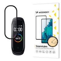 Wozinsky Super odolná celoobrazovková celoobrazovková fólie s rámečkem vhodná pro Xiaomi Mi Band 6 / Mi Band 5 Black