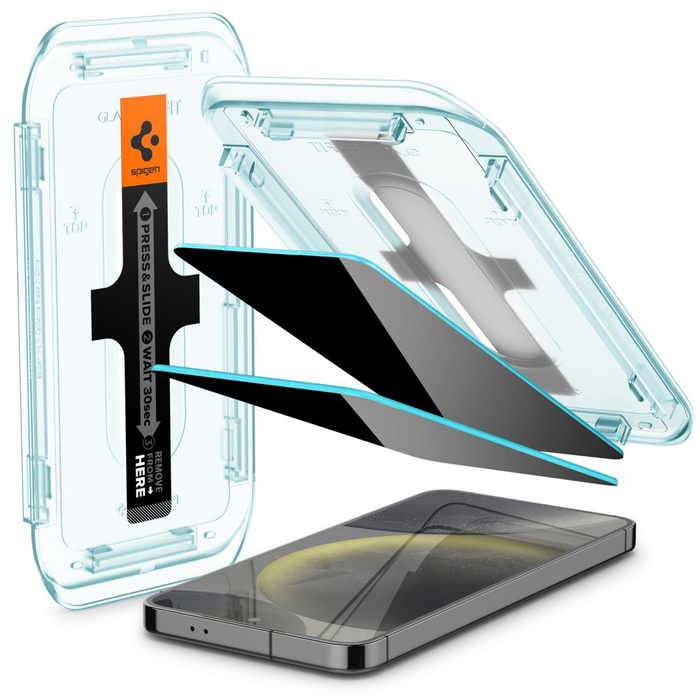 Tempered Glass Spigen GLAS.TR "EZ FIT" 2ER-PACK GALAXY S24+ PLUS DATENSCHUTZ