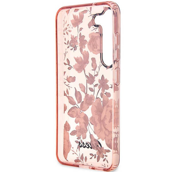 Obal Guess GUHCS23MHCFWSP S23 Plus S916 pink/pink hardcase Flower Collection Case