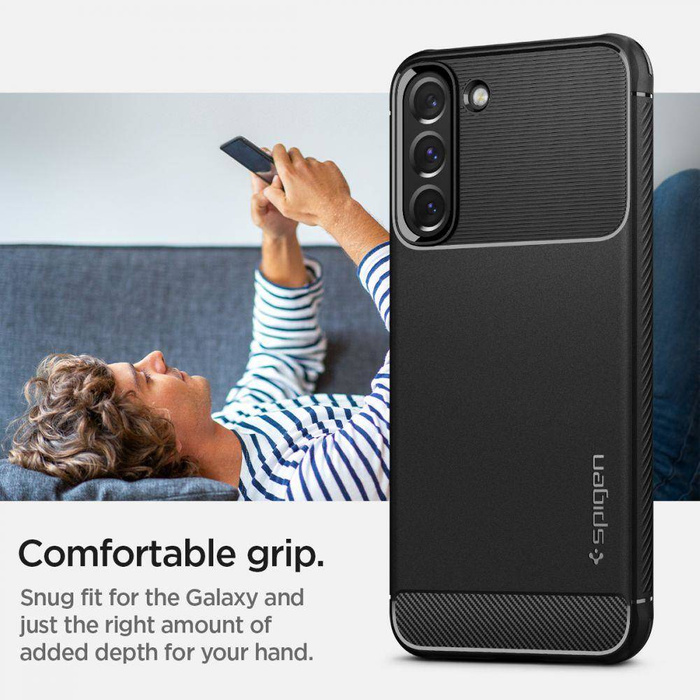 Funda Spigen S22 Rugged Armor MATTE Negro Case