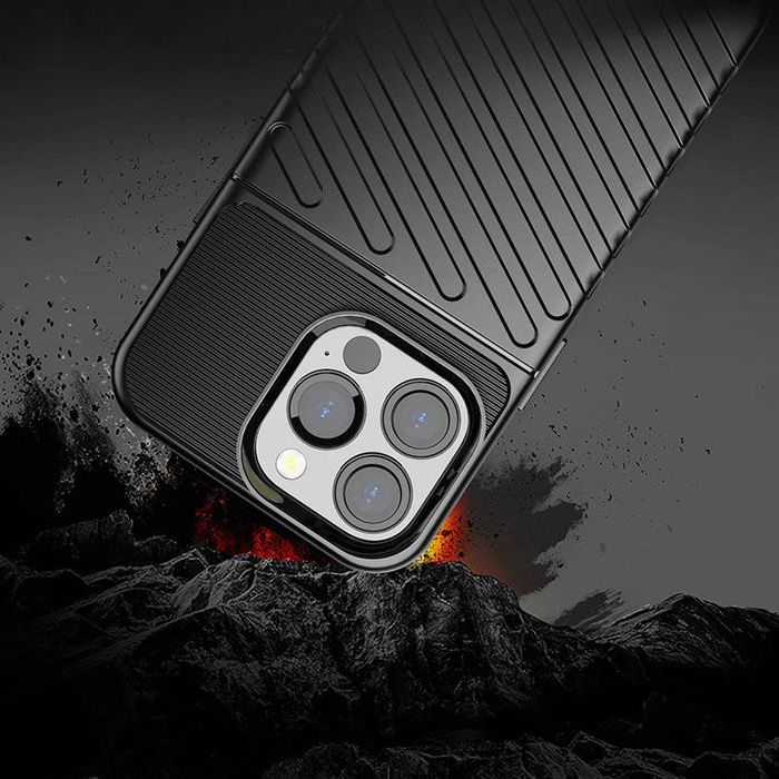 Thunder Case flexibilní pancéřovaný pouzdro kryt iPhone 13 Pro modrý