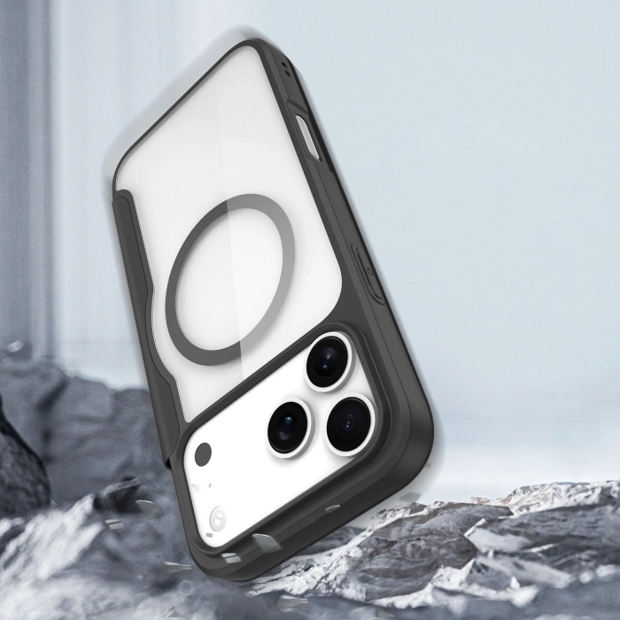 Dux Ducis Skin X Pro Case for iPhone 17 Pro with Wallet, MagSafe Compatible - Black