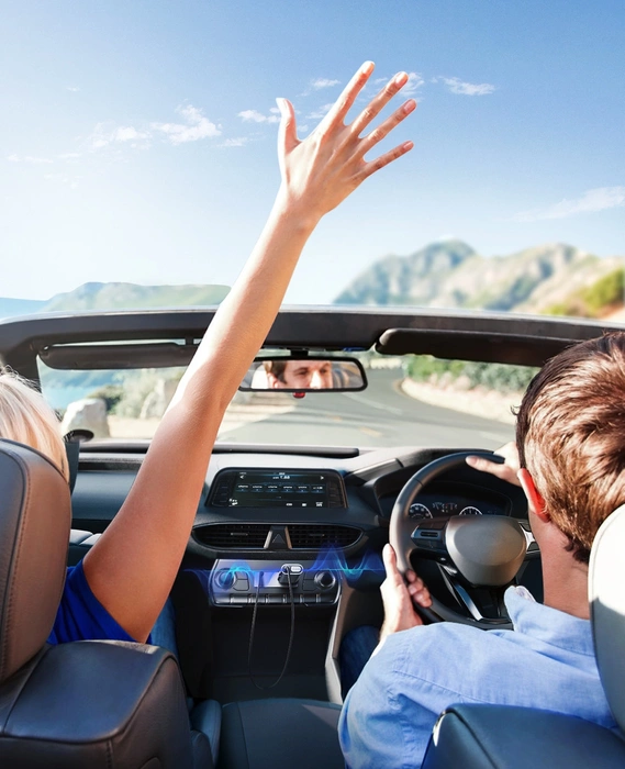 Joyroom JR-CB7 kabelloser Autoempfänger – Grau