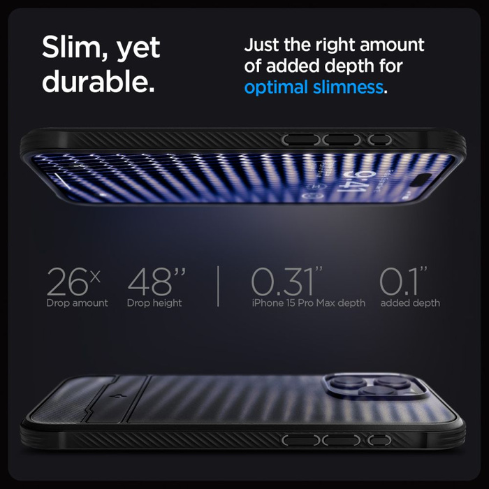 Case iPhone 15 Pro Max Spigen Rugged Armor Mag MagSafe MATTE Black