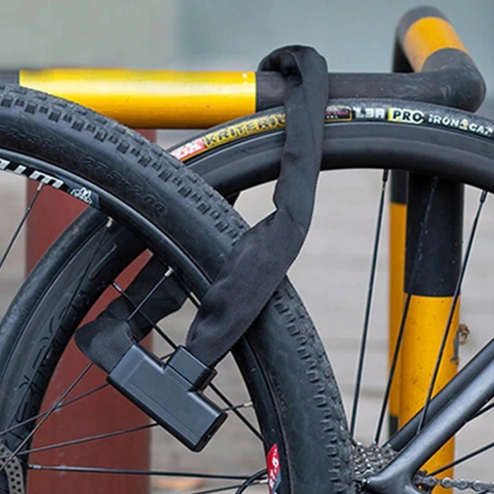 Lucchetto per bicicletta Rockbros 32430708001 con chiave 0,97 m - nero