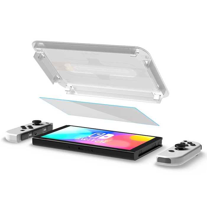 Tempered Glass Spigen Nintendo Switch Oled Glas.Tr "ez Fit" 2er-Pack
