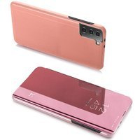 Clear View Custodia Flip Cover per Samsung Galaxy S21 + 5G (S21 Plus 5G) rosa