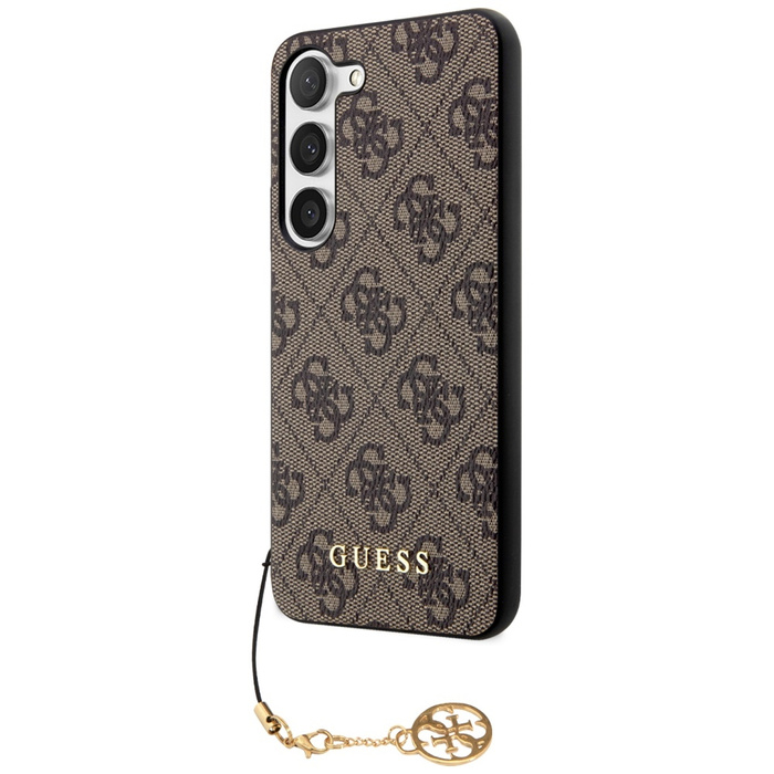 Case Guess GUHCS23SGF4GBR S23 S911 brown/brown hardcase 4G Charms Collection Case