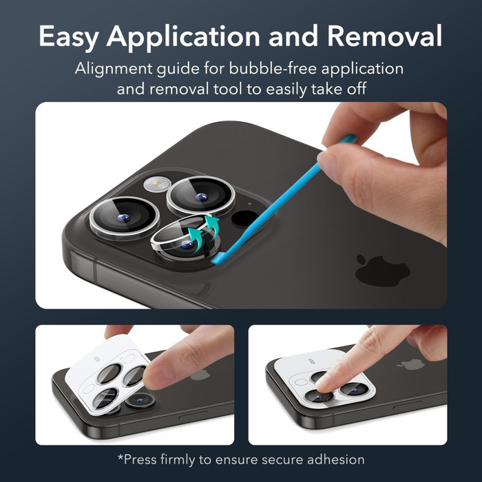 Tempered Glass Esr Camera Lens iPhone 15 Pro / 15 Pro Max Clear