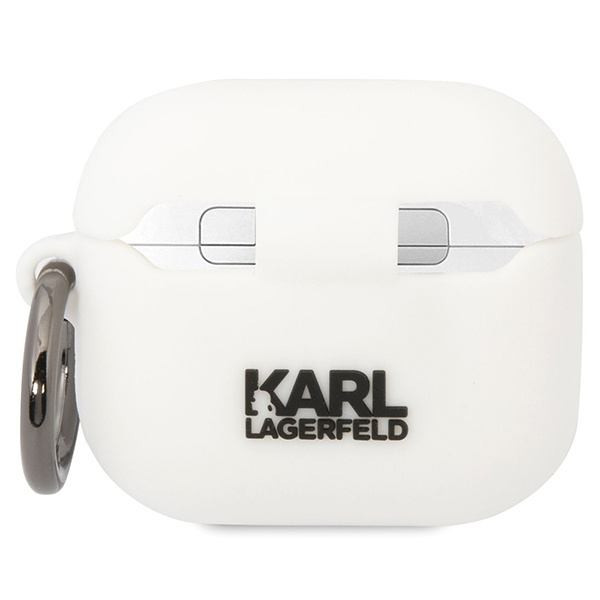 Karl Lagerfeld KLACA3SILKCW AirPods 3 Abdeckung weiß/weiß Silikon Karl &amp; Choupette
