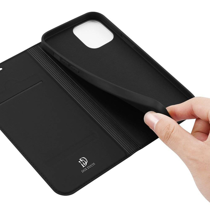 DUX DUCIS Skin Pro Holster Flip Cover pro iPhone 12 Pro / iPhone 12 černý