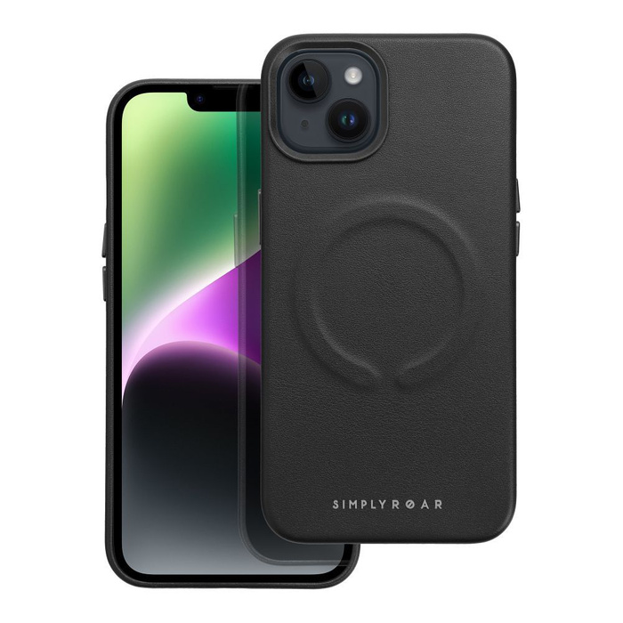 ROAR futerał LEATHER MAG kompatybilny z MagSafe do IPHONE 14 Plus Czarny