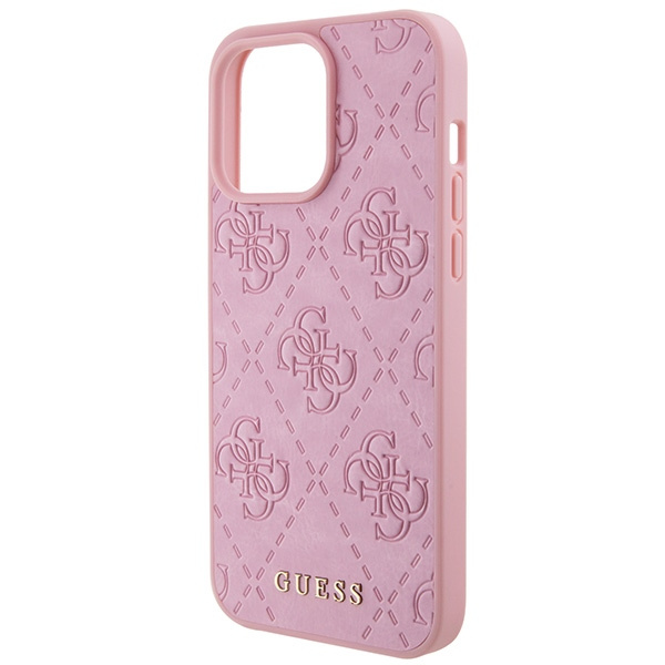 Funda Guess GUHCP15XP4EPMP iPhone 15 Pro Max 6.7" rosa/rosa durocase Cuero 4G Estampado Case