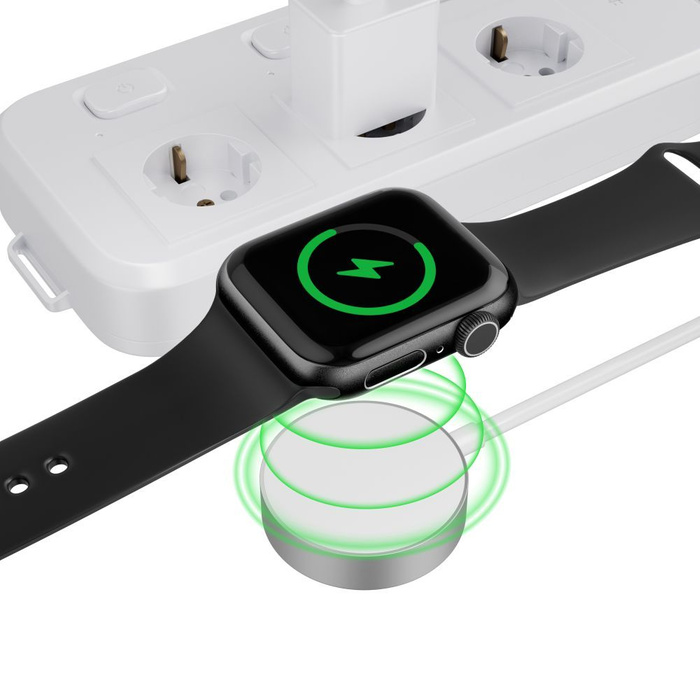 Kábel Magnetic Tech-protect Ultraboost Magnetic töltőkábel 120cm Apple Watch Fehér