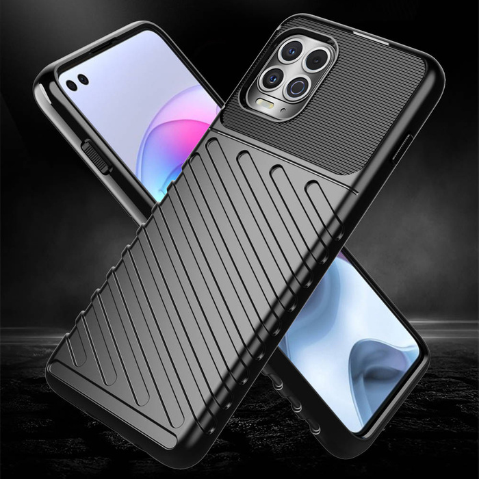 Thunder Case flexible armoured case cover Motorola Moto G100 / Edge S black