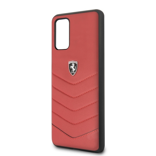 Coque FERRARI Etui rouge patrimoine pour Samsung Galaxy S20 Plus
