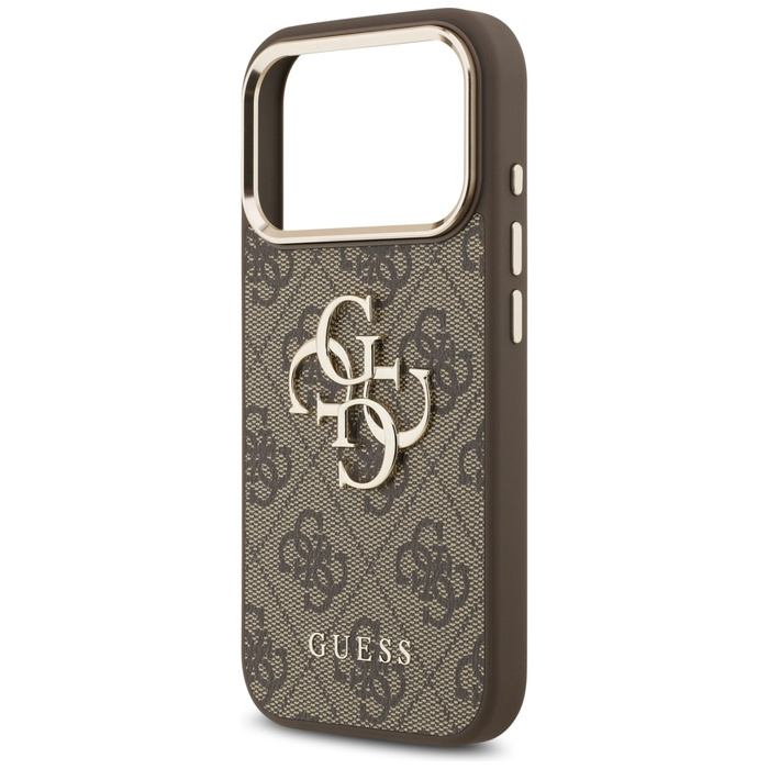 Etui Guess 4G Big 4G Classic Logo do     iPhone 17 Pro brązowy złoty