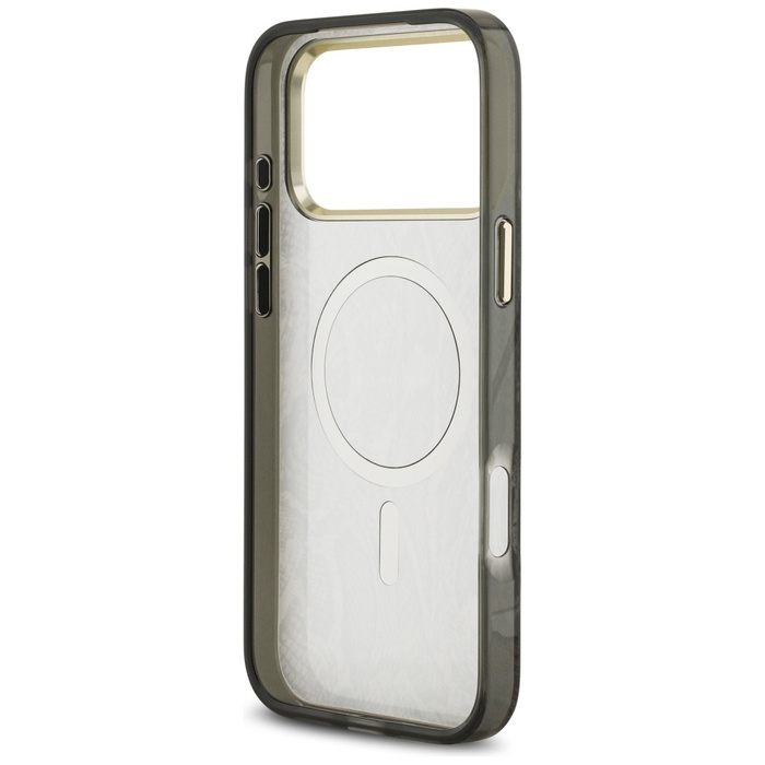 Etui Guess Python Pattern MagSafe do     iPhone 17 Pro Max czarny