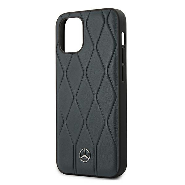 Coque Mercedes Apple iPhone 12 Mini Wave Line Blue Case