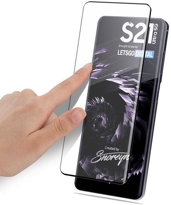 CRISTAL T-PHOX 5D SAM S21 ULTRA BLACK FULL GLUE