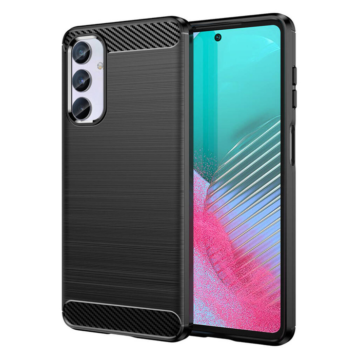 Coque flexible motif carbone pour Samsung Galaxy M54 Carbon Case - noir