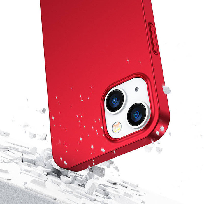 Joyroom 360 Full Case pouzdro pouzdro pro iPhone 13 zadní a přední + tempered Glass červené (JR-BP927 red)