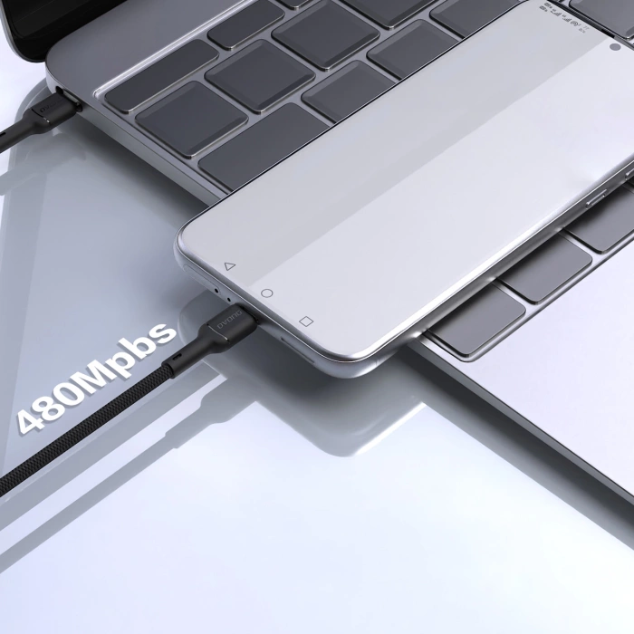 Dudao L9C 65W USB-C - USB-C 1m Cable - Black