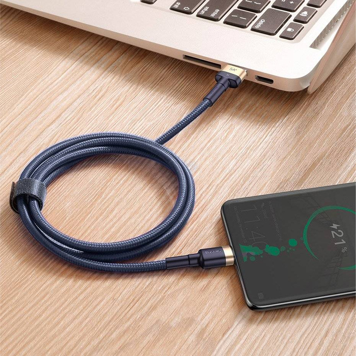 Câble Baseus Cafule Câble USB Type C SuperCharge 40W Charge rapide 3.0 QC 3.0 1m gris-noir (CATKLF-PG1)