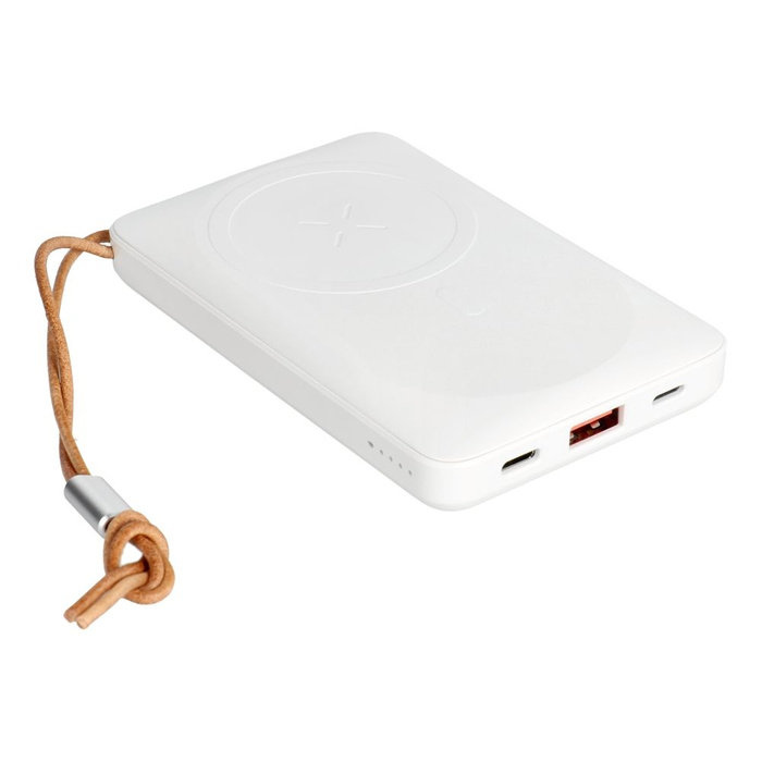 Powerbank zgodny z MagSafe Veger MagOn (VP1151 / W1151) PD QC3.0 2A 20W z ładowaniem indukcyjnym 10000 mAh biały