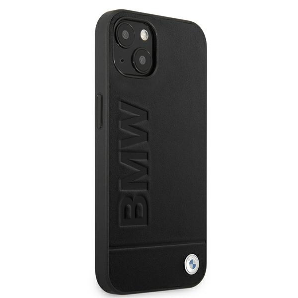 Hülle BMW Tasche Apple iPhone 13 Signature Logo Aufdruck Schwarz Hardcase
