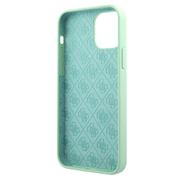 Cover GUESS Apple iPhone 12 Mini Metal Logo Script GUHCP12SLSLMGGN Verde Hardcase