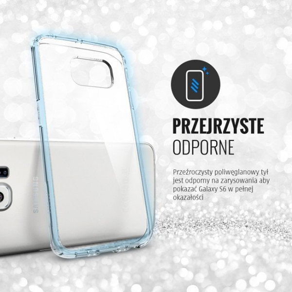 Pouzdro SPIGEN Ultra Hybrid S amsung Galaxy S6 Edge průhledné průhledné pouzdro