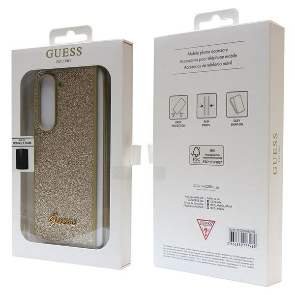 Coque Guess GUHCZFD5HGGSHD F946 Galaxy Z Fold 5 gold/gold hardcase Glitter Script Case