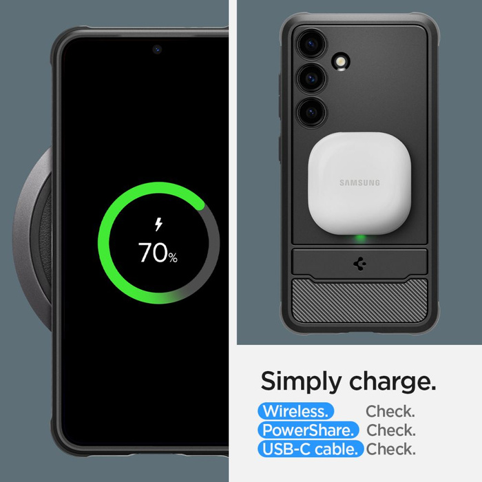 Case Spigen Rugged Armor Samsung Galaxy S24 MATTE Black Case