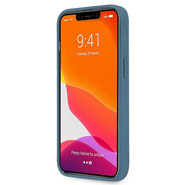 Cover Guess GUHCP13S4GMGBL iPhone 13 mini 5.4" blu/blu hardcase 4G Big Metal Logo