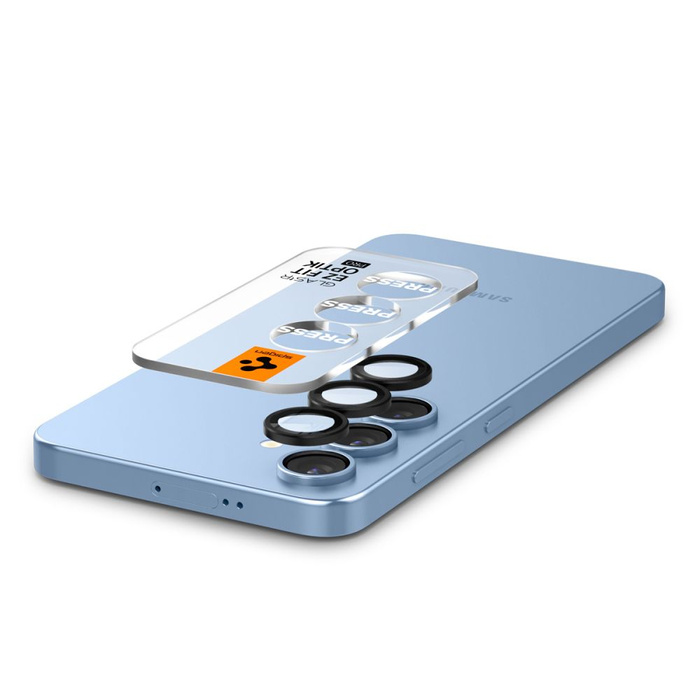 CAMERA PROTECTOR Spigen OPTIK PRO GLAS.TR "EZ FIT" HD CAMERA PROTECTOR 2-PACK GALAXY S25+ PLUS BLACK