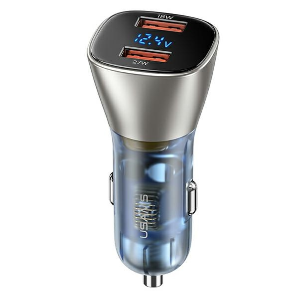 Nabíjení aut USAMS. C29 45W 2xUSB-A Fast Charge světle zlatá/světle zlatá CC154CC01(US-CC154)